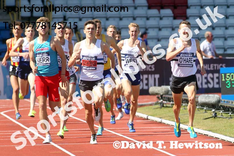 Mens 1500 metres, British World Championship Team Trials, Alexander Stadium, Birmingham